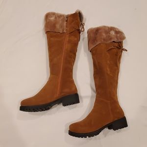 Suede Leather Snow Boots 👢